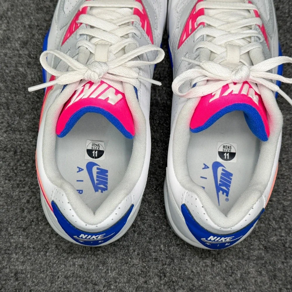Nike Air Cross Trainer 3 Low Sneaker Men 11 White Hyper Pink Racer Blue Athletic